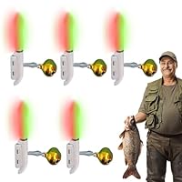 Angelrutenleuchte Mit Bissalarm - 5er Set Leuchtstäbe Für Nachtangeln Mit LED Und Edelstahl
