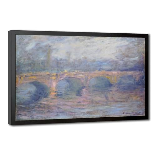 Impression sur toile Monet Waterloo Bridge reproduction d'art haute définition