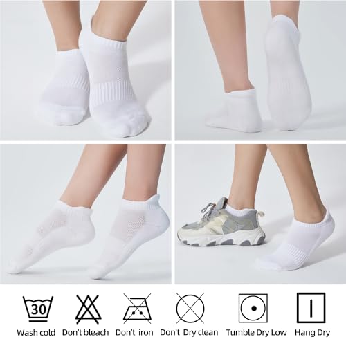 Image of ATBITER Women's Ankle Socks Cushioned Running Athletic No Show Socks-6Pairs | Ladies Low Cut Short Workout Gym Socks With Tab Non Slip for Yoga Pilates Casual Dress Flats Sneaker Shoe Size 6-8 /8-10 /10-12