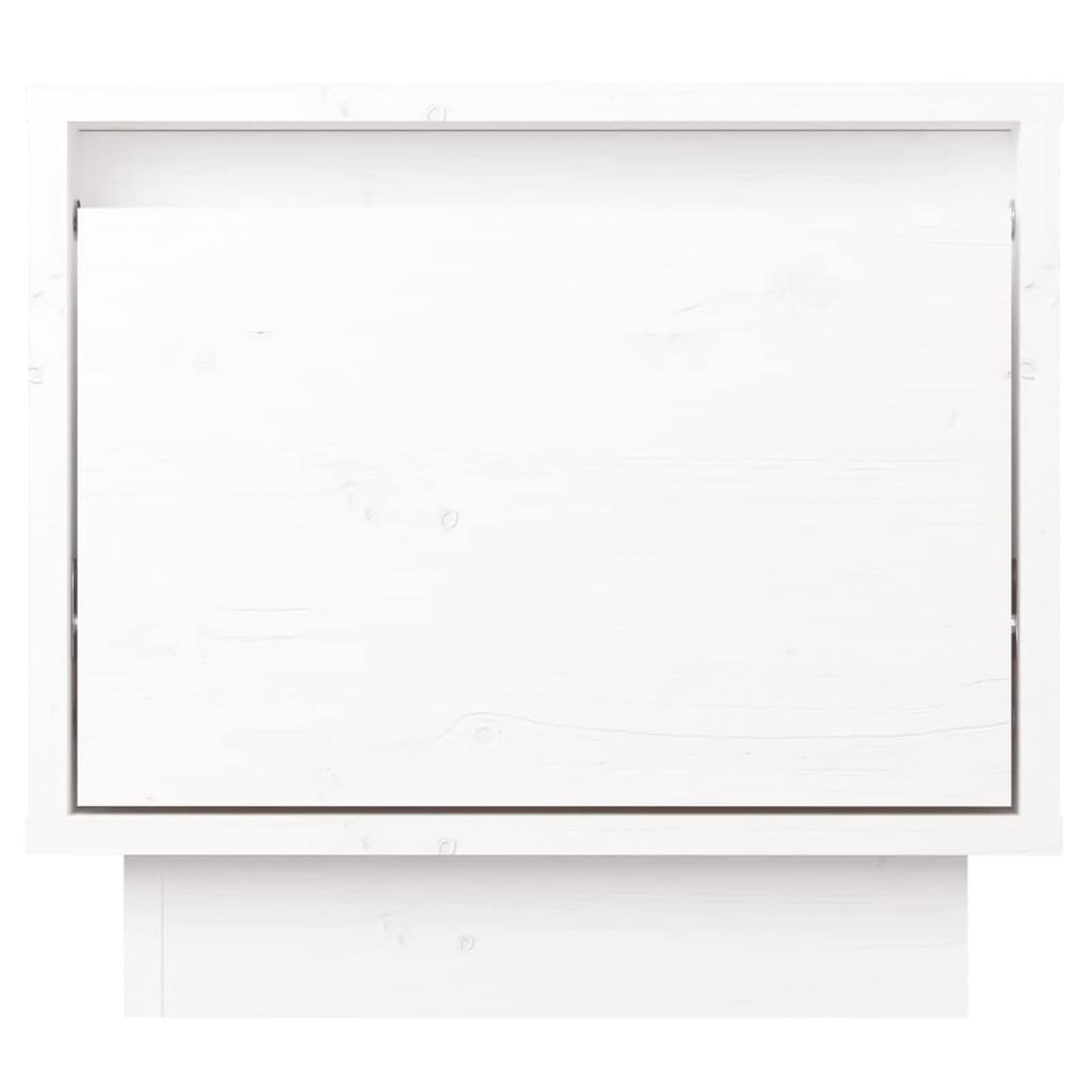 Homgoday Comodino bianco 35 x 34 x 32 cm in legno massello di pino, comodino, divano, tavolino, comodino, mobiletto portaoggetti per soggiorno e camera da letto, mobili da divano e tavolo, 2 pezzi