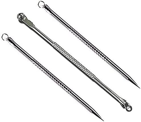 Visore Others Stainless Steel Blackhead Remover Needle, PACk Of 3