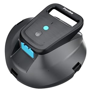 (Upgrade 2026) Pondee X1 Poolroboter Akku, Kabelloser Poolsauger mit 120 Min Laufzeit, Auto-Parkfunktion, 2,5 h Schnellladung, für Aufstellpools & Ebene eingelassene Pools bis 80m²