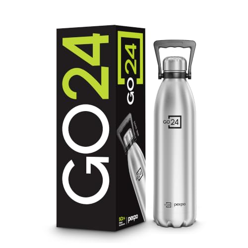 Go24 pexpo Echo Pro 1800 | ISI Certified |-Silver Water Bottle fo...