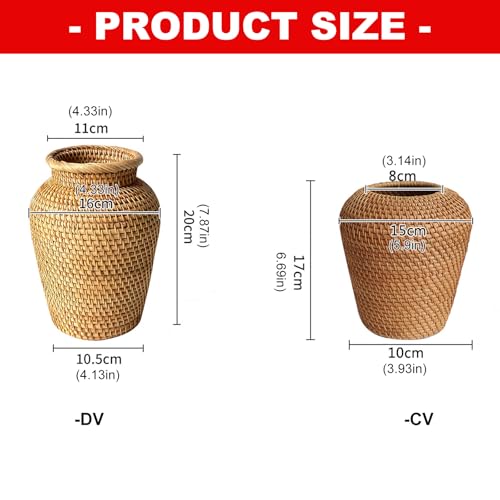 Vase tressé incassable pour sublimer vos fleurs séchées sans risque - 7