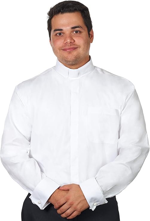 Clergy Shirts for Men - Full Sleeves - Included Tab Collar