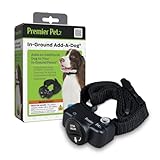 Premier Pet In-Ground Add-A-Dog Collar - Add-On In-Ground Electric Fence, Adjustable Waterproof Collar for Small, Medium, & Large Dogs, 4 Static Correction Levels, Replaceable Battery