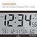 MARATHON Slim Jumbo Atomic Wall Clock, Walnut Finish - Large, 15-Inch Display - Alarm, AM/PM or 24-Hour Time, Eight Time Zones, Indoor Temperature & Humidity - Four AA Batteries Included