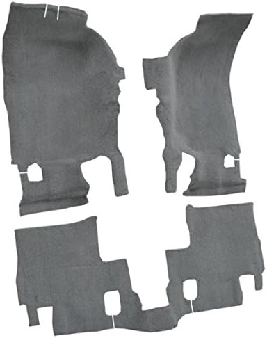 ACC Automotive Carpet Compatible with 2007 to 2010 Jeep Wrangler, Passenger Area (801-Black Plush Cut Pile)