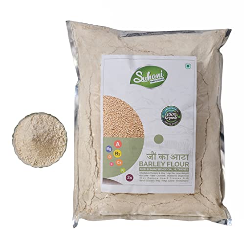 Image of Eywa Seeds & Exports Pvt Ltd Organic Barley Flour (Jav Flour) (2 Kg) For Eating And Cooking | Produce Of India From Organic Farms By (Suhani) Eywa