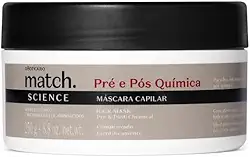O BOTICARIO MATCH SCIENCE MASCARA PRÉ E PÓS QUÍMICA 250g