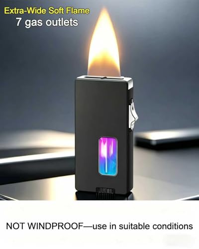 Encendedor eléctrico recargable de llama suave vintage miniatura 3