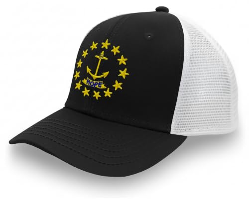 Image of International Tie State Hat for Men and Women, Adjustable Snapback Trucker Baseball Cap with Embroidered Patch
