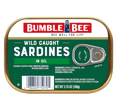 Image of Bumble Bee Wild Caught Sardines in Oil, 3.75 oz
