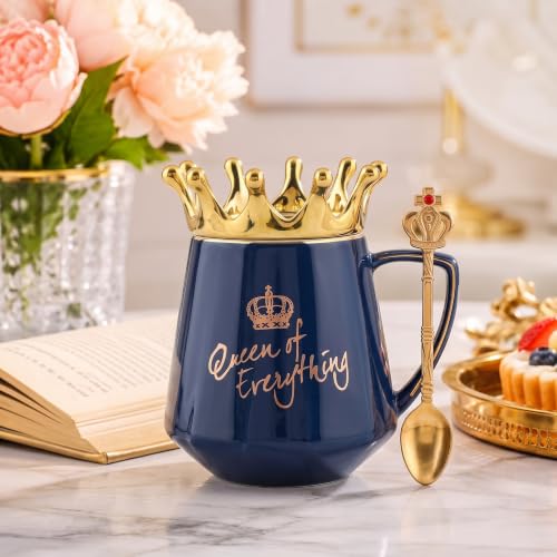 NYRWANA Store NYRWANA Queen of Everything Mug 350ml Blue - Image 3