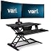 VariDesk Electric Pro Plus 32 by Vari - Stand Up Desktop Converter - Touch Button Adjustment - (Black)