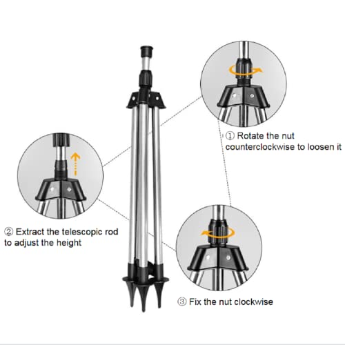 Rotating Tripod Sprinkler, Automatic Rotating Irrigation Watering Sprinklerswith 360° Large Area Coverage, Rotary Irrigation Tripod Telescopic Sprinkler For Yard Garden, Automatic Irrigation System #TOP3