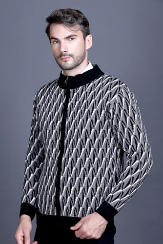 Image of GODFREY Full Sleeve Zipper Sweater for Man Winter Wear -Mens Woolen Sweaters Turtle Neck