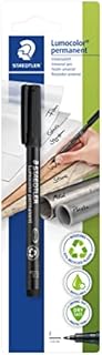 STAEDTLER 318-9 BKDA Lumocolor uniwersalny końcówka F około 0,6 mm, permanentny, 1 szt. w blistrze, czarny