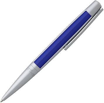 S.T. DUPONT Defi & Chrome Plated Brass Ballpoint Pen, Blue