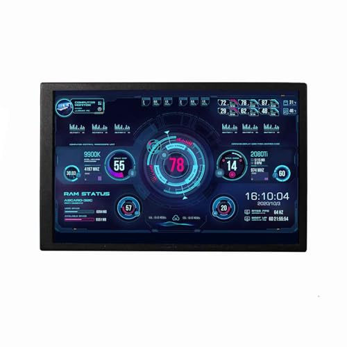 Image of VSDISPLAY 8 Inch Small Mini LCD Monitor 1280x800 IPS Screen Display | for PC Case DIY Building /Laptop /Computer with Mini H /D Video Input