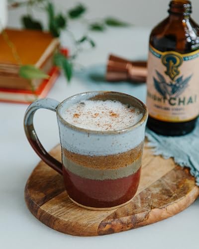 Image of Portland Syrups Bright Chai Syrup - Coffee, Cocktails, Mocktails & Sodas - Premium Concentrate - Orange Pekoe, Ginger, Cinnamon, Cloves & Cardamom - Organic Cane Sugar - 12 oz, 24 Servings (Pack of 1)