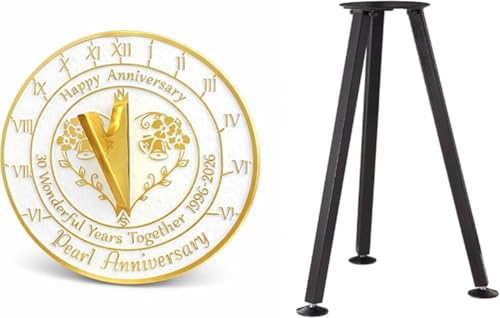 Reloj solar de perlas con soporte para aniversario de bodas 2026 2