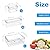 14 Pack Fridge Organizer Storage Bins Set, Clear Stackable Food Storage Containers with Lids BPA-Free for Refrigerator, Freezer, Kitchen Countertop, Organizers for Fruits, Vegetables, Drinks, Cereals