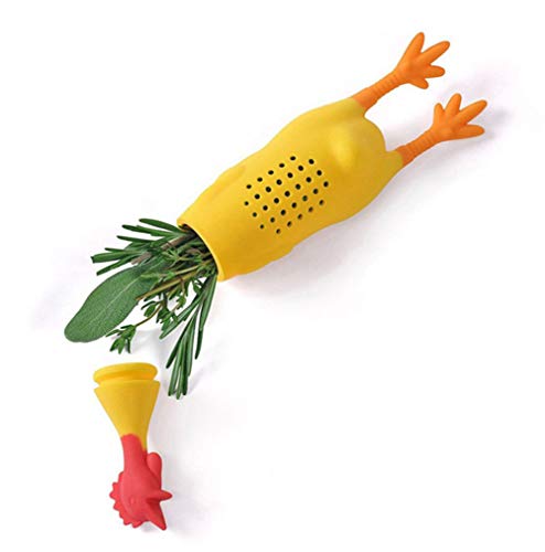 WOIWO 1 PCS Creative Silicone Chicken Call Seasoning Stew Stew Stew Spice Sauce Packet Filter Soup Container Kitchen Gadget