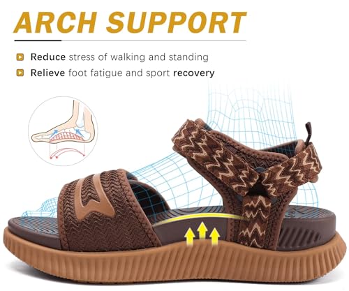 Image of KuaiLu Womens Orthopedic Recovery Walking Arch Support Sandals Cushion Foam