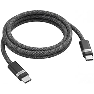 Anker Nano USB C Cable, 240W 0.9m/3 ft Flexible Multi-Color Braided Cord, Fast Charging Type C Charger for MacBook Pro, iPhone 17/16/15, iPad Pro, Samsung Galaxy,and More(Black)