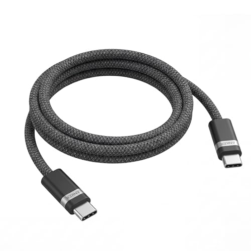 Anker Nano USB C Cable, 240W 3 ft Flexible Multi-Color Braided Cord, Fast Charging Type C Charger for MacBook Pro, iPhone 17/16/15, iPad Pro, Samsung Galaxy,and More(Black) 3ft Black