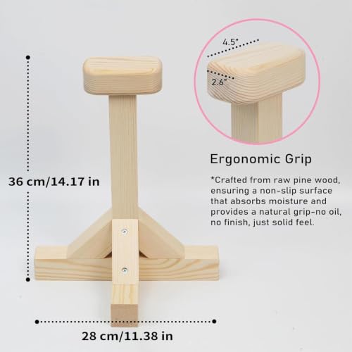 Bastones de madera para pararse de manos sin resbalar en casa 4