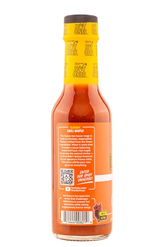 Image of Hot Ones The Classic Chili Maple Made With Natural Ingredients & Flavors From Chili Peppers & Maple Syrup, 5 fl oz Bottle (1-Pack)