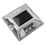 Matedepreso Crampons Routiers Rue Solaire Energie Solaire Pont Terrasse Circulation réguliè Jardin Avertissement Brique Chemin extérieur Chemin la Lampe Terrain(Blanc)