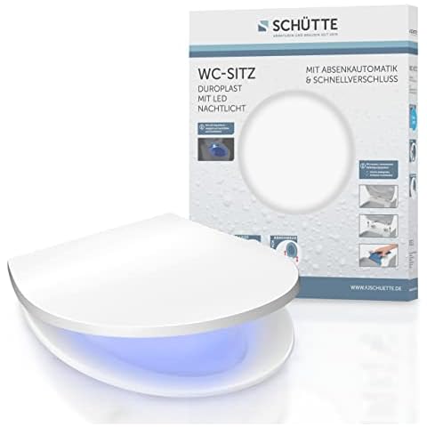SCHÜTTE - Abattant WC avec système d'abaissement automatique et veilleuse LED Cover