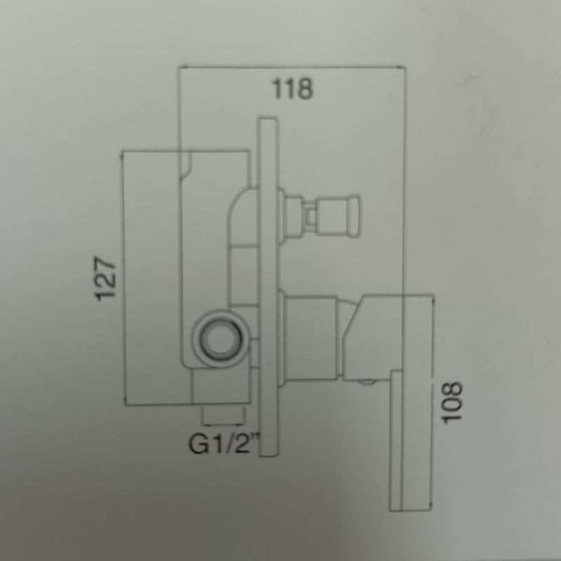 IMPALLI Miscelatore Doccia A Incasso Due Vie Massima Comodità Facile Installazione Miscelatore Per Doccia Da Muro Piastra Rotonda Finitura Cromata Serie LM
