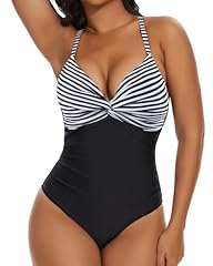 Twist Front-black Striped
