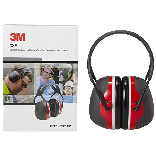 3M X-Series X3A Peltor Earmuffs (Red and Black) (X3A) Red and Black - Image 8