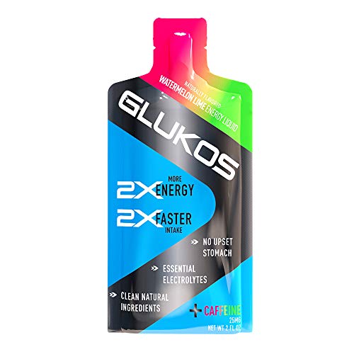 Image of Glukos Energy Gels For Runners 2oz Packets, Running Gels with Electrolytes, Tray of 12 Count