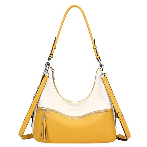 Image of Over Earth Genuine Leather Hobo Bags for Women Medium Soft Purses Casual Shoulder Bag and Handbags