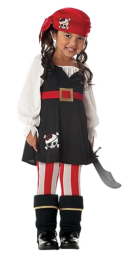 Disfraz Pirata para Niñas Toddler L (4-6) miniatura 1