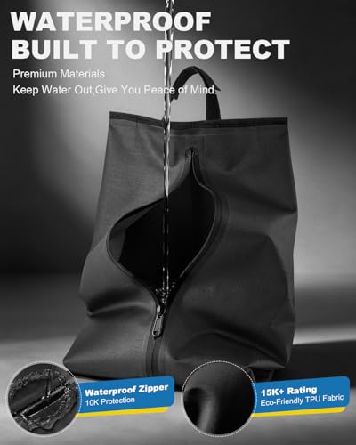 Julai Waterproof Shoe Bags for Travel, Organizer for Soccer Cleat Golf Gym — view 2