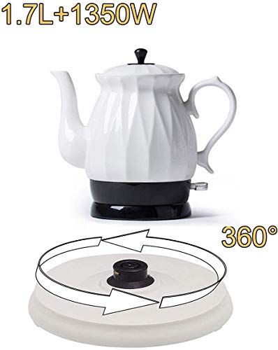 Tetera eléctrica cerámica sin cable 1.7 L retro miniatura 3