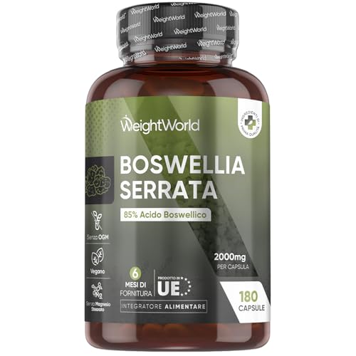 Boswellia Serrata WeightWorld, 180 Capsule Vegane...