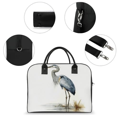 Bolso para portátil con asa y correa ajustable, gran capacidad miniatura 6