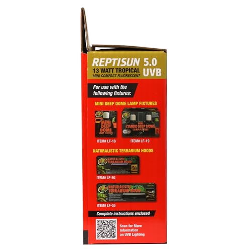 Zoo Med ReptiSun 5.0 Mini Compact Fluorescent Lamp 13 Watts