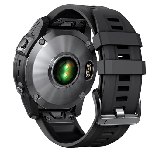 Bracelet rechange silicone 20mm sans irritation pour Garmin Fenix 7S - 3