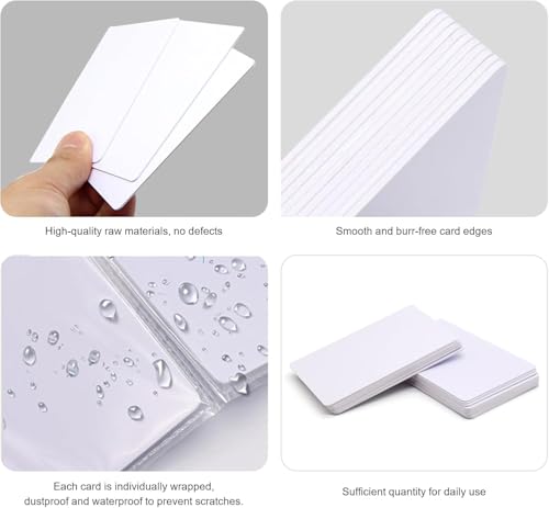 40 Stück NFC-Karten, leere NFC-Tags NTAG215 Karten, wiederbeschreibbare NFC-Visitenkarten Weißer NFC-Chip 215 Karten, 504 Byte Speicher NFC-Tag Kompatibel mit Android- und NFC-fähigen Mobiltelefonen
