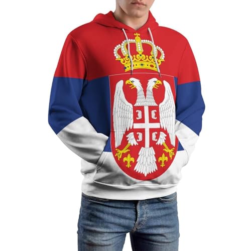 Sweats à capuche imprimés en 3D Serbie pour exprimer votre fierté - 6