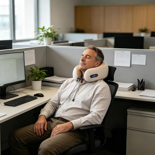 Coussin Massant Nuque 3 Niveaux Électrique Ergonomique Silencieux Soutien – vue 7
